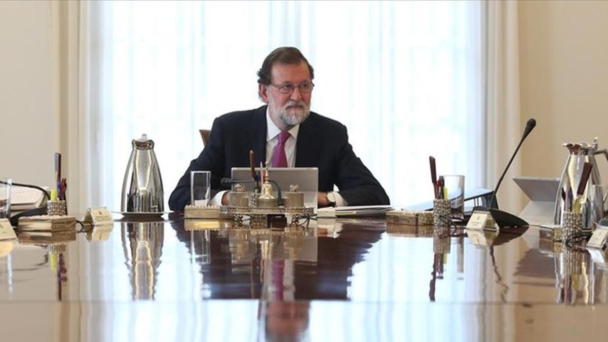 Mariano Rajoy, en Moncloa