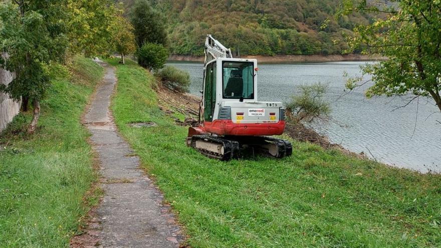 Comienzan las obras proyectadas para que se pueda navegar en el embalse de Tanes