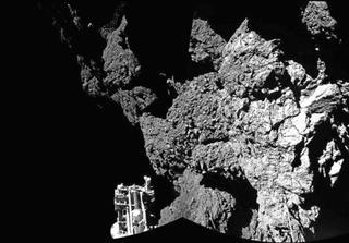 'Philae' cayó en un área sombría que impide recargar las baterías