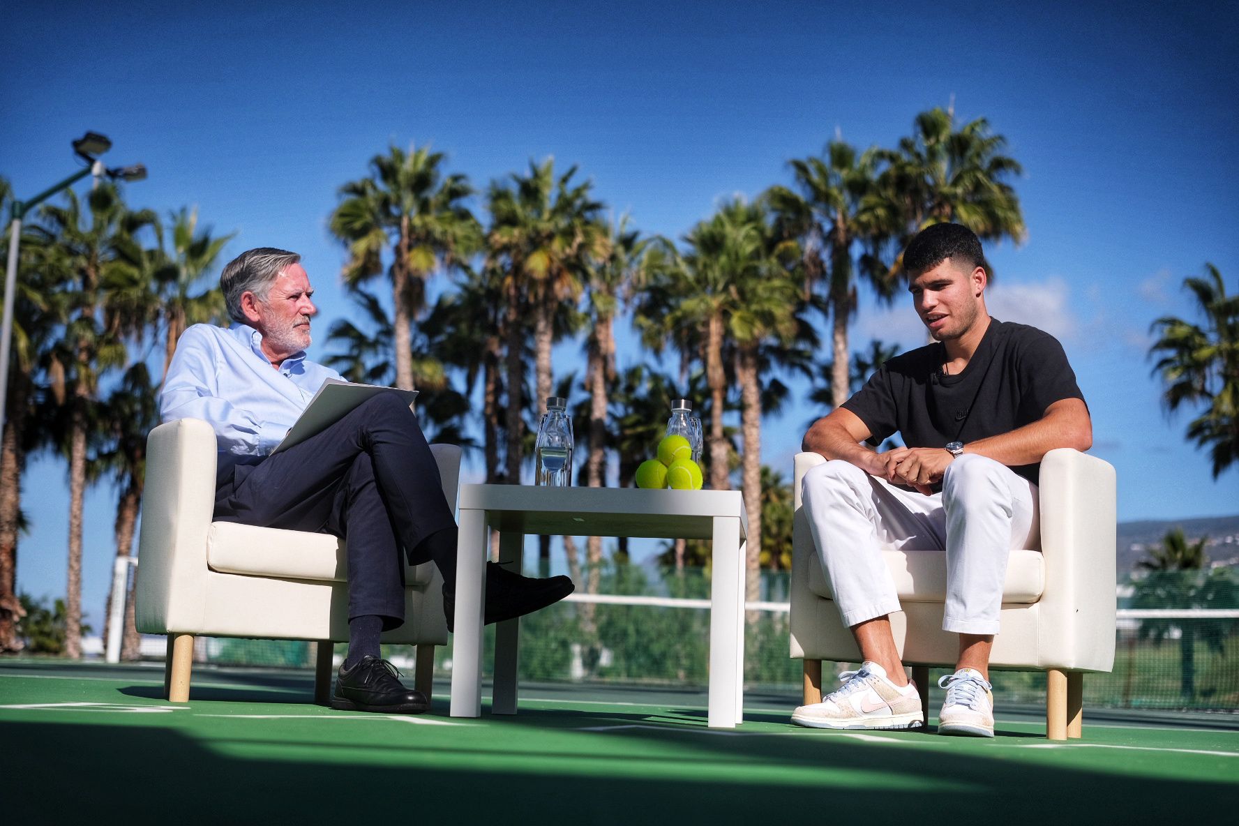 Carlos Alcaraz, en Tenerife.