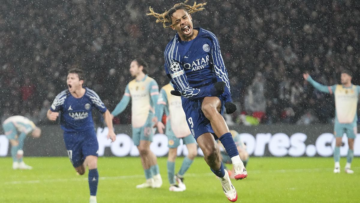 PSG - Manchester City: El gol de Bradley Barcola