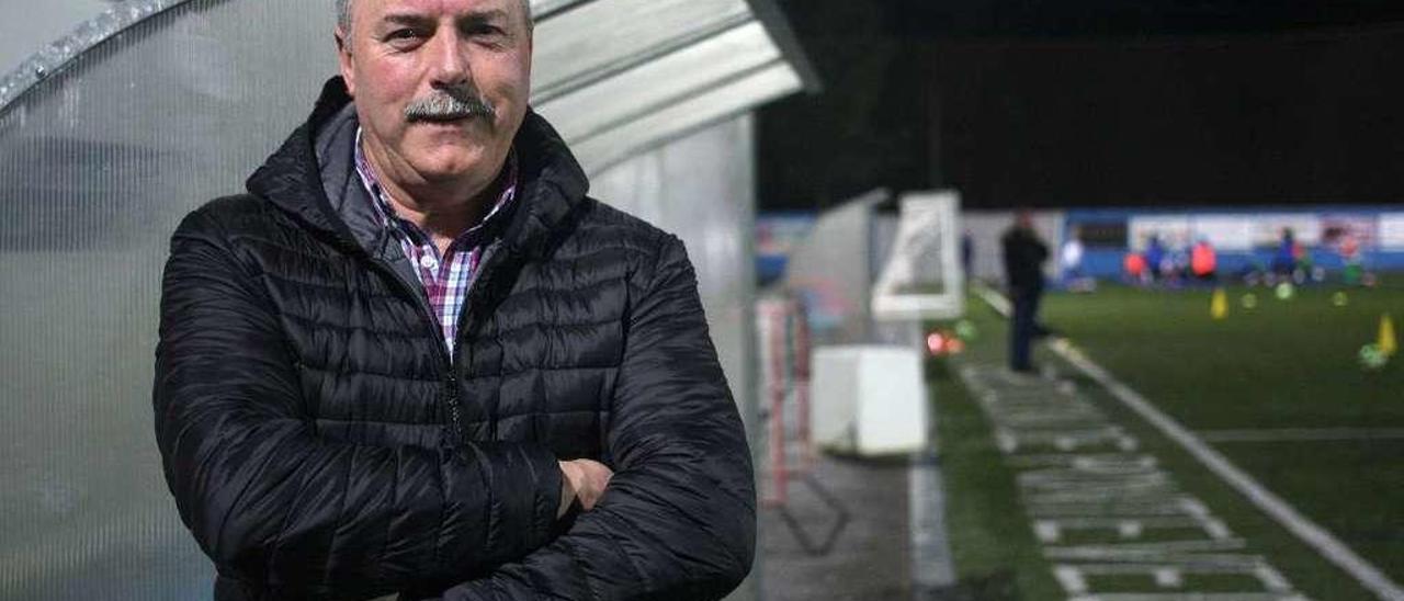 Arturo Fandiño, en el estadio de San Martiño. // Bernabé/Cris M.V.