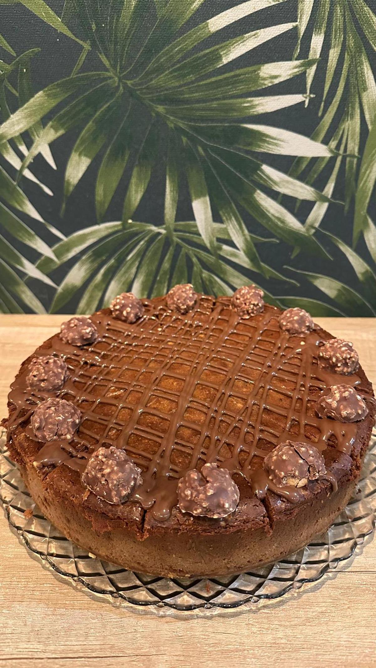 Pastís de formatge de Ferrero Rocher, una de les creacions del restaurant Kubu.