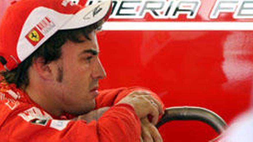 Fernando Alonso en Silverstone en 2010.