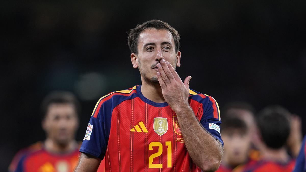 Mikel Oyarzabal, delantero de España