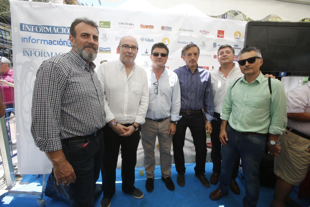 De izquierda a derecha: Paco Bernabé, jefe de Provincia de INFORMACIÓN; Manuel Alcaraz, conseller de Transparencia, Francisco Bartual y Martín Sanz, de Hidraqua y Javier Izquierdo, subdirector de INFORMACIÓN