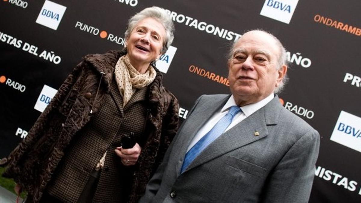 Jordi Pujol, y su mujer Marta Ferrusola, en un acto en 2010