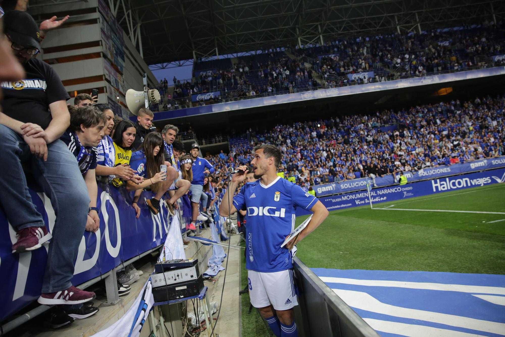 El partido del Oviedo ante el Ibiza, en imágenes