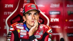 Marc Márquez (Ducati), pole position, hoy, en Alemania.