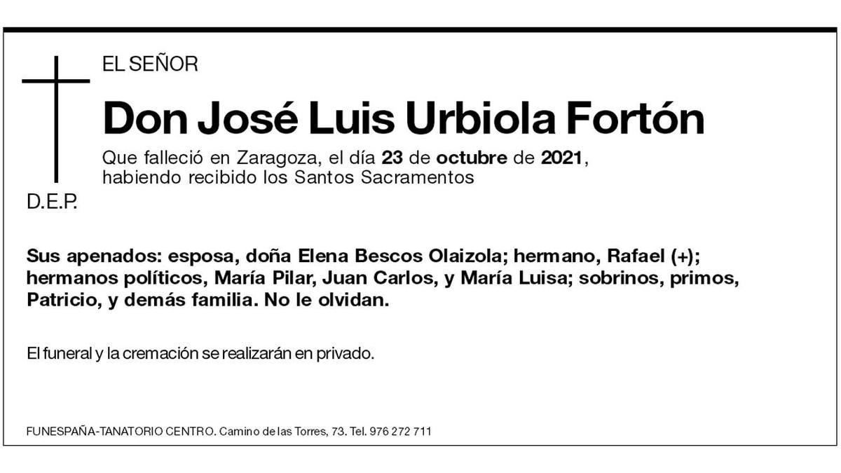 José Luis Urbiola Fortón