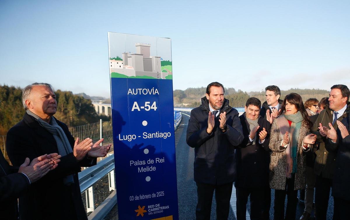 El último tramo de la A-54 se inauguró hace ahora un año