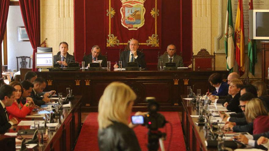 Sesión plenaria en la que se aprobaron los presupuestos municipales.