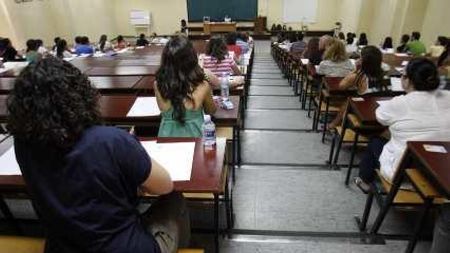 Imagen de una de las últimas oposiciones a Secundaria en Málaga.