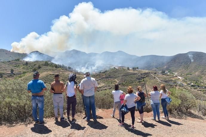 11-08-2019 Artenara. Segundo día del incendio en la cumbre  | 11/08/2019 | Fotógrafo: Andrés Cruz