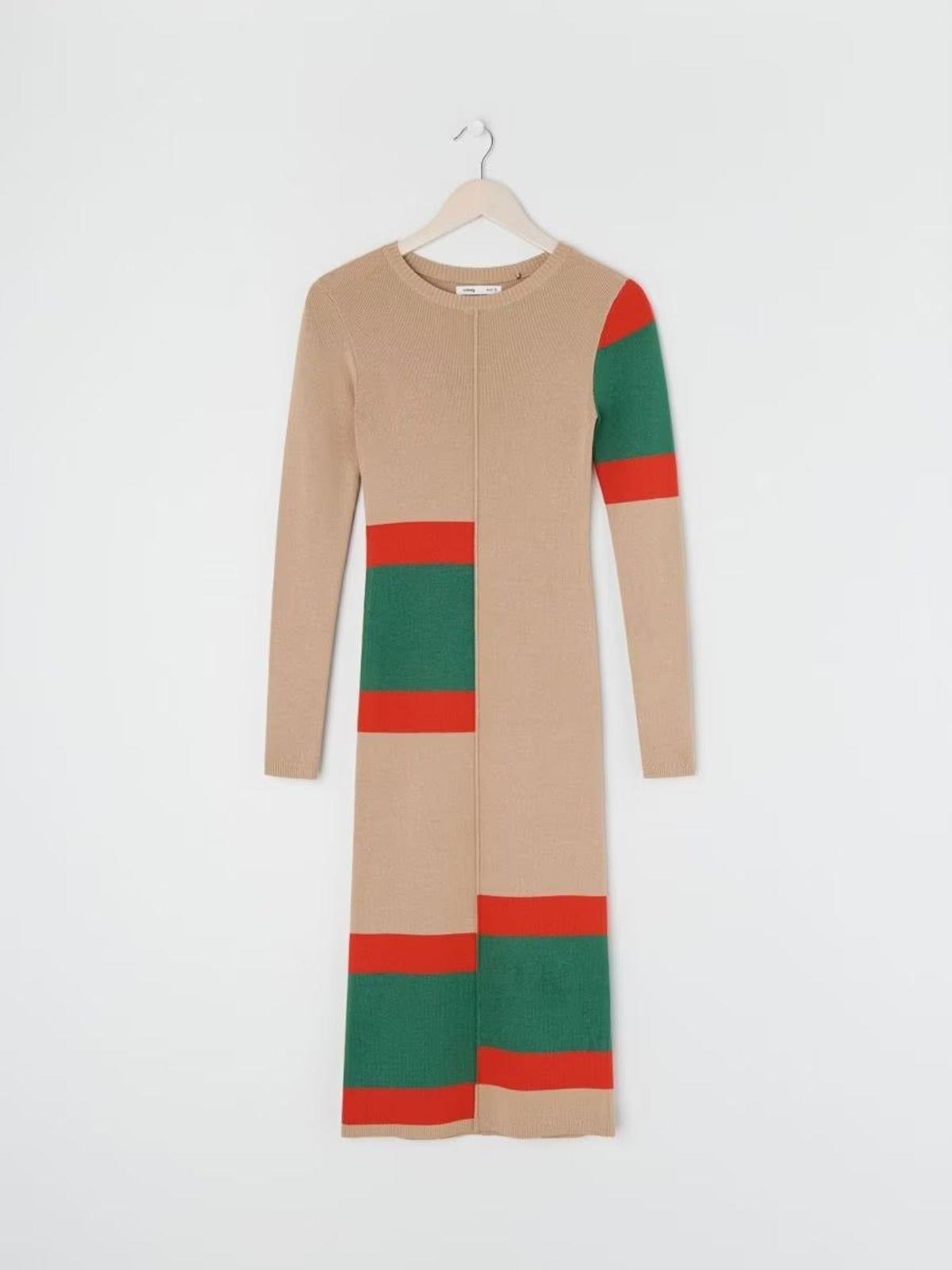 Vestido midi de punto