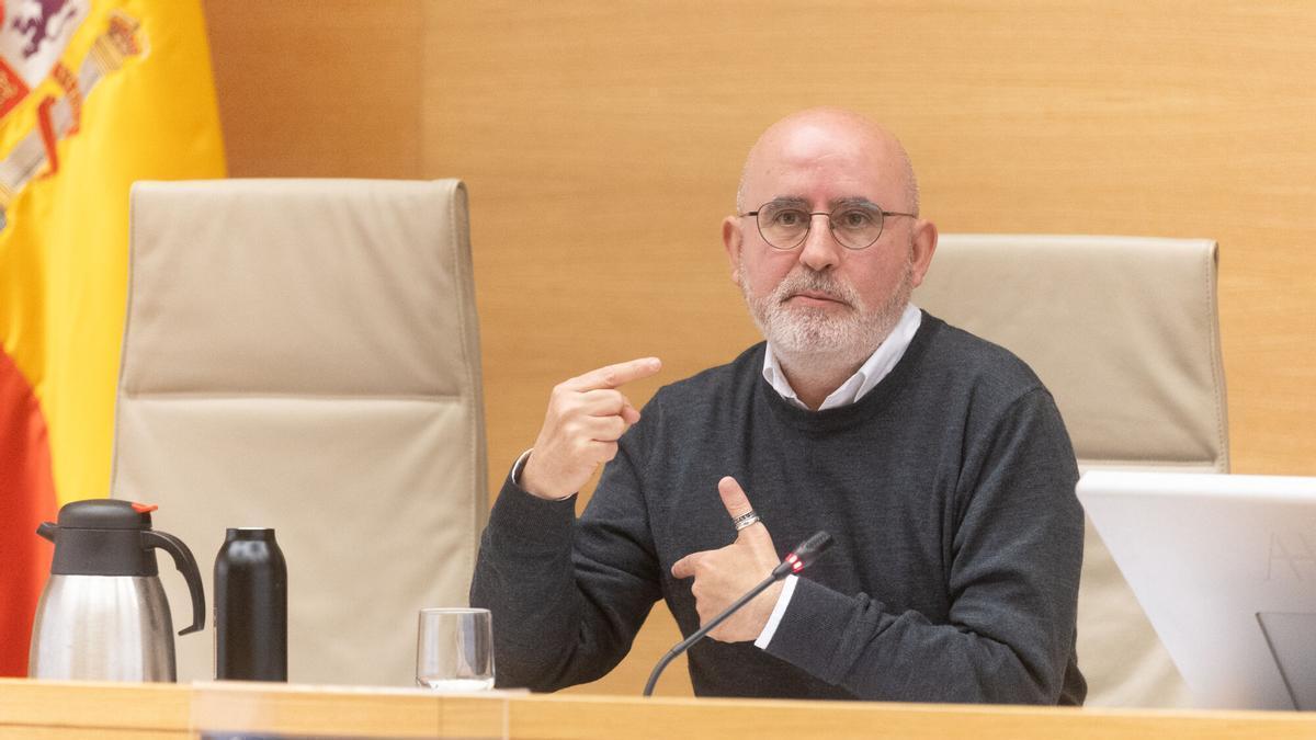 El subdirector general de Emergencias de la Generalitat Valenciana, Jorge Suárez, comparece ante la Comisión de Investigación sobre la dana.