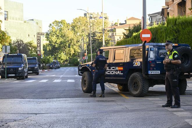 Seguridad en Granada con motivo de la reunión de la comunidad Política Europea