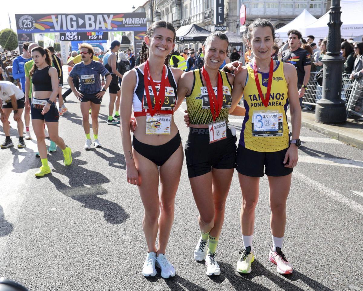 Lucía Sicre, Andreia Santos y Sonia Abad.