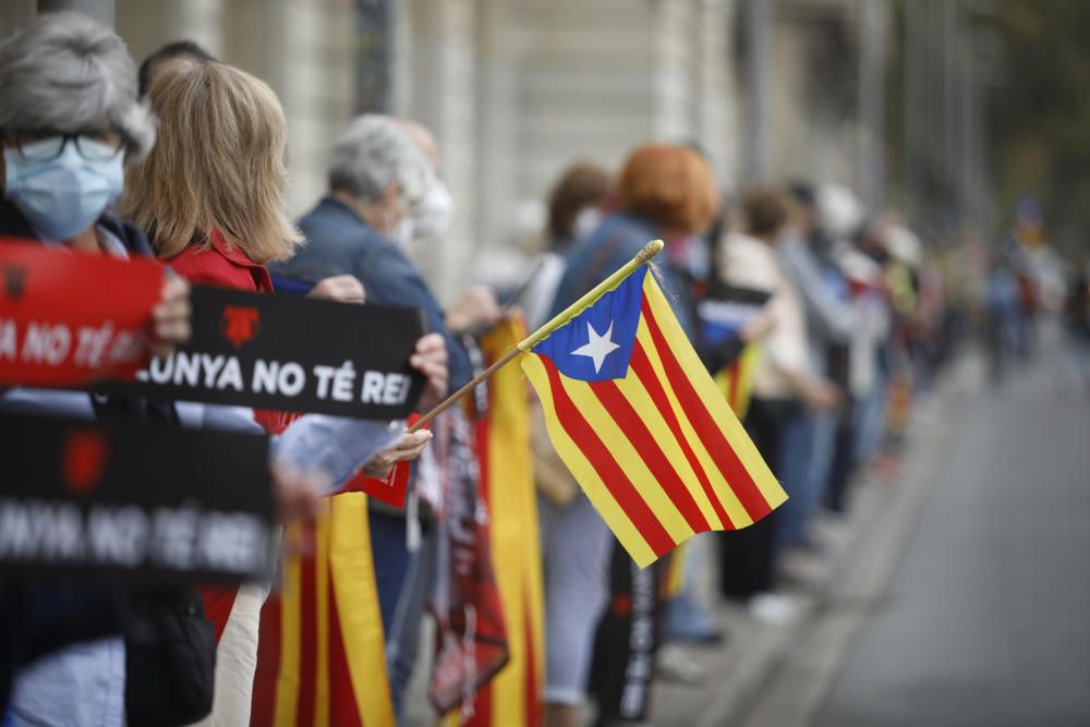 Manifestacions a Barcelona contra la visita del rei Felip VI