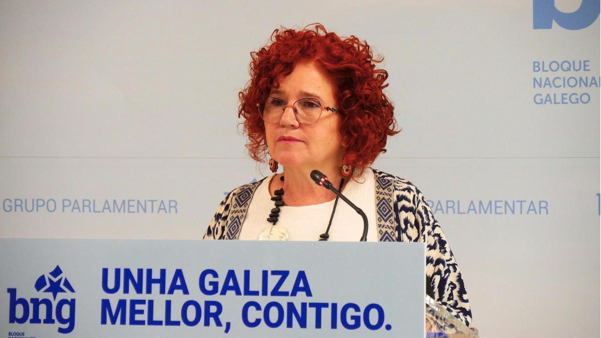 Montse Prado, ayer, en rueda de prensa