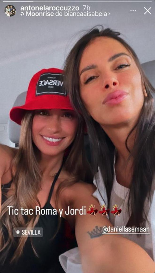 Antonella Roccuzzo junto a Daniella Semaan, pareja de Cesc Fábregas