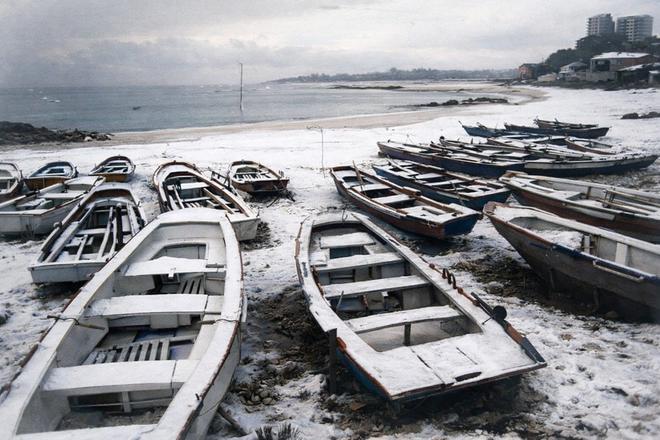 Revivimos en color la gran nevada de 1987 en Vigo