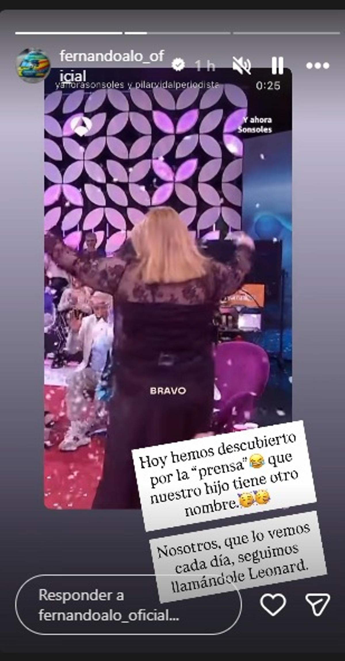 Mensaje de Fernando Alonso