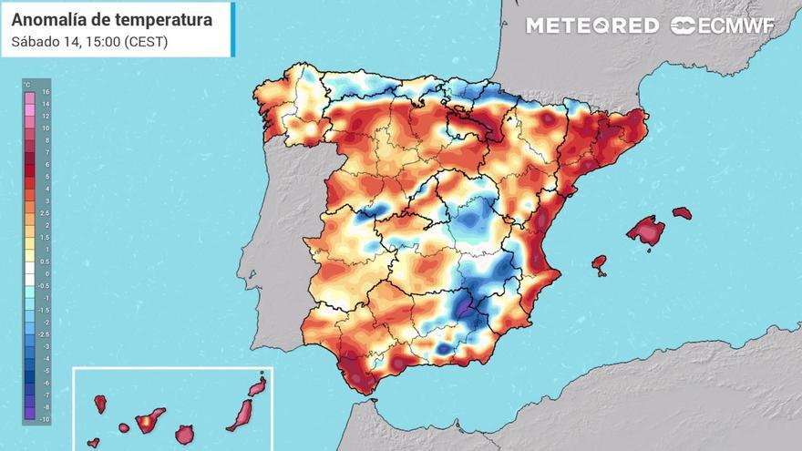 Este sábado se recupera la influencia anticiclónica