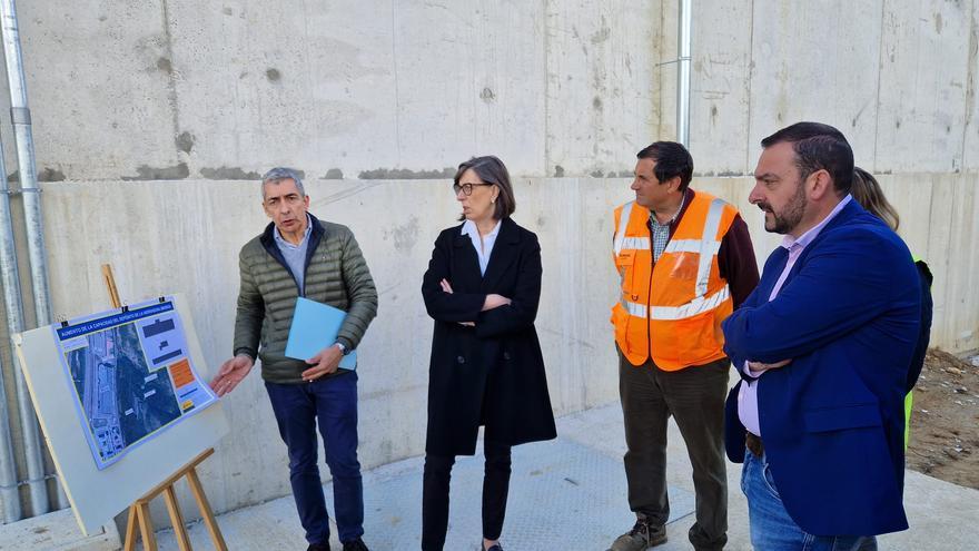 El nuevo depósito de agua que dará servicio a Mieres estará acabado el mes que viene tras dos años de obras