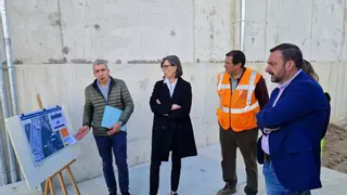 El nuevo depósito de agua que dará servicio a Mieres estará acabado el mes que viene tras dos años de obras