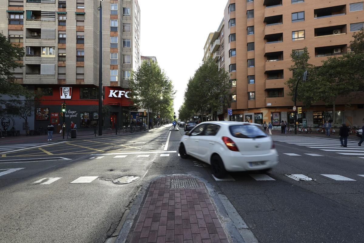 Imagen de archivo del Paseo Calanda donde tuvieron lugar los insultos
