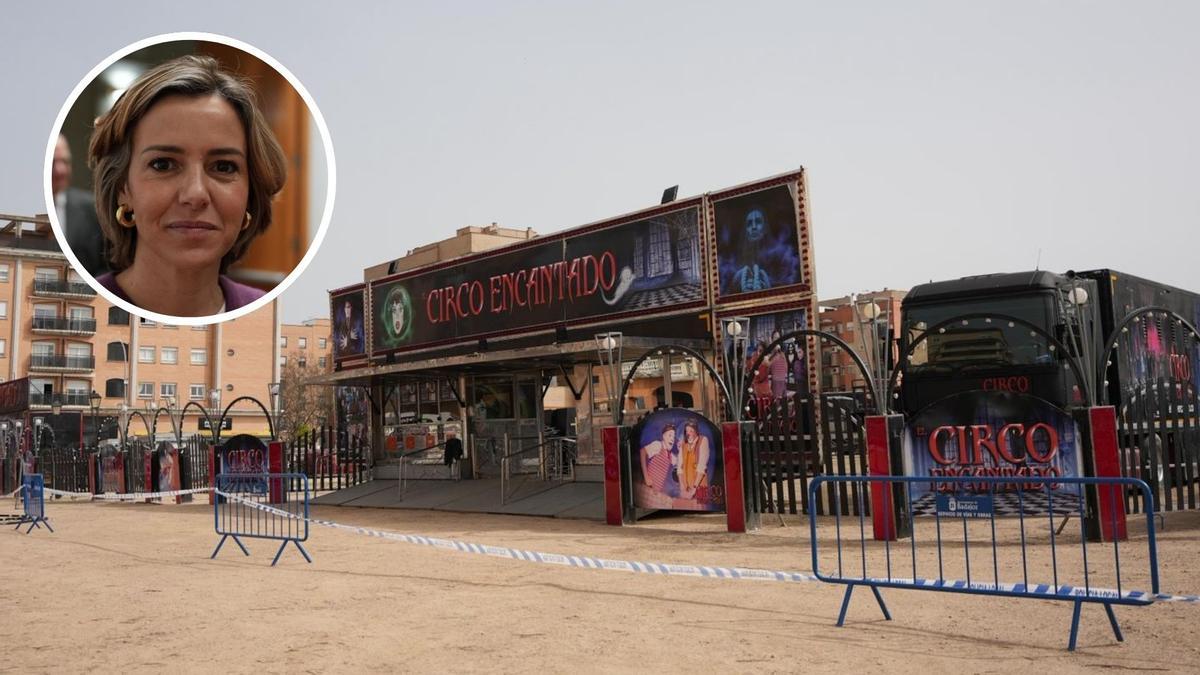 El Circo Encantado comienza a instalarse en el Cerro del Viento y el ayuntamiento asegura que anteriormente incumplía la normativa.