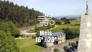 El tiempo en Meis: previsión meteorológica para hoy, martes 2 de julio