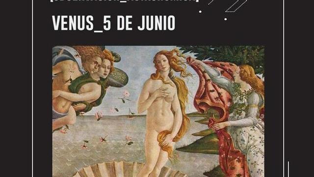 Cartel promocional de la observación astronómica.