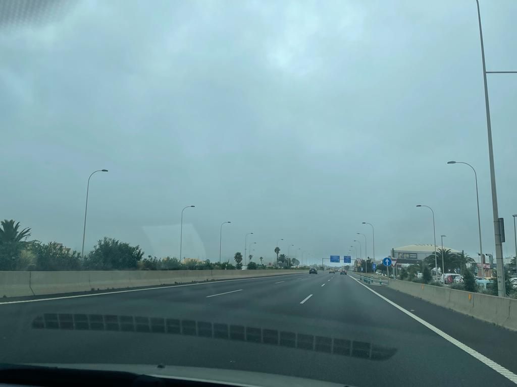 Lluvia y viento en Canarias