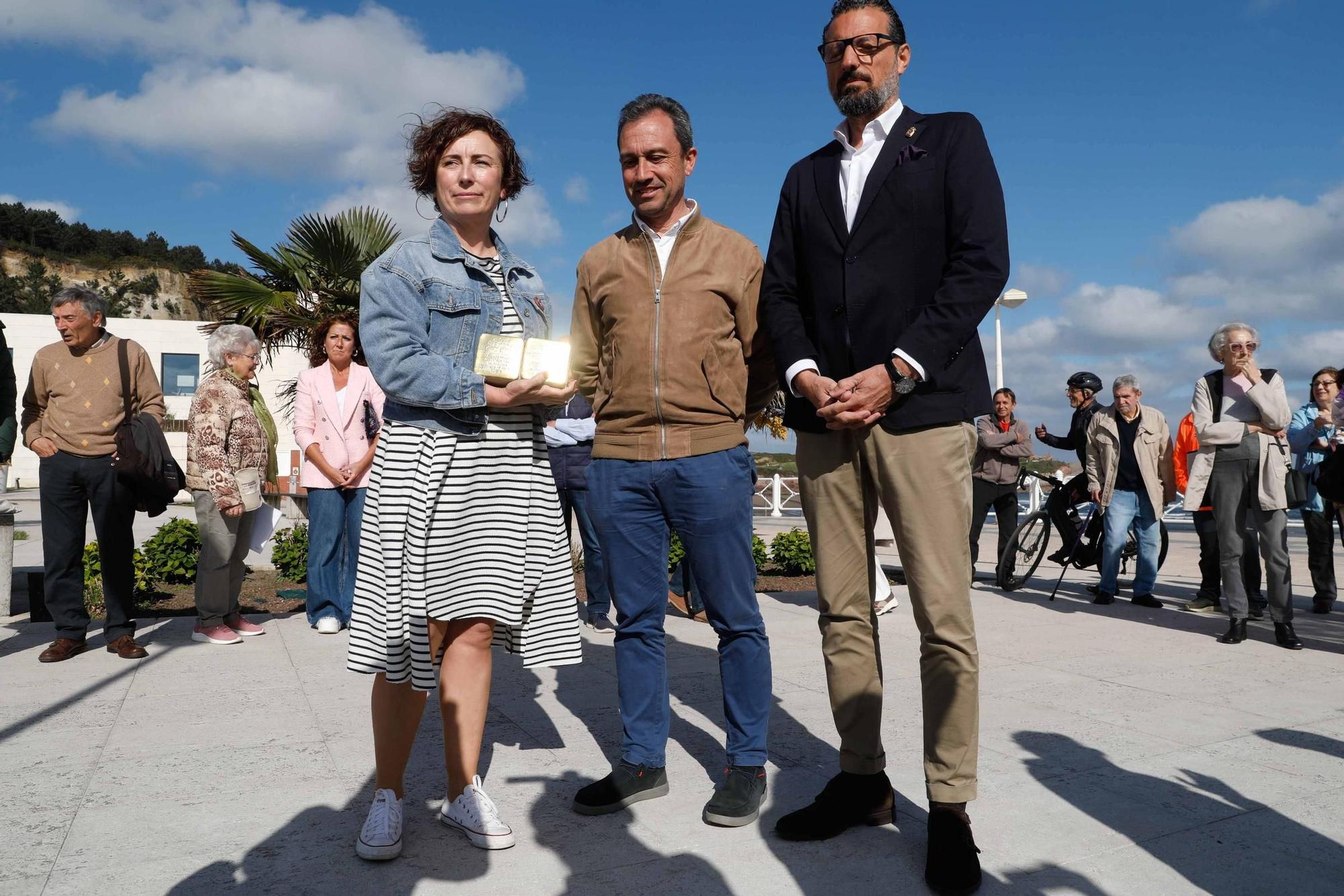 EN IMÁGENES: Así ha sido el homenaje a los cinco castrillonenses represaliados por el nazismo realizado en Salinas