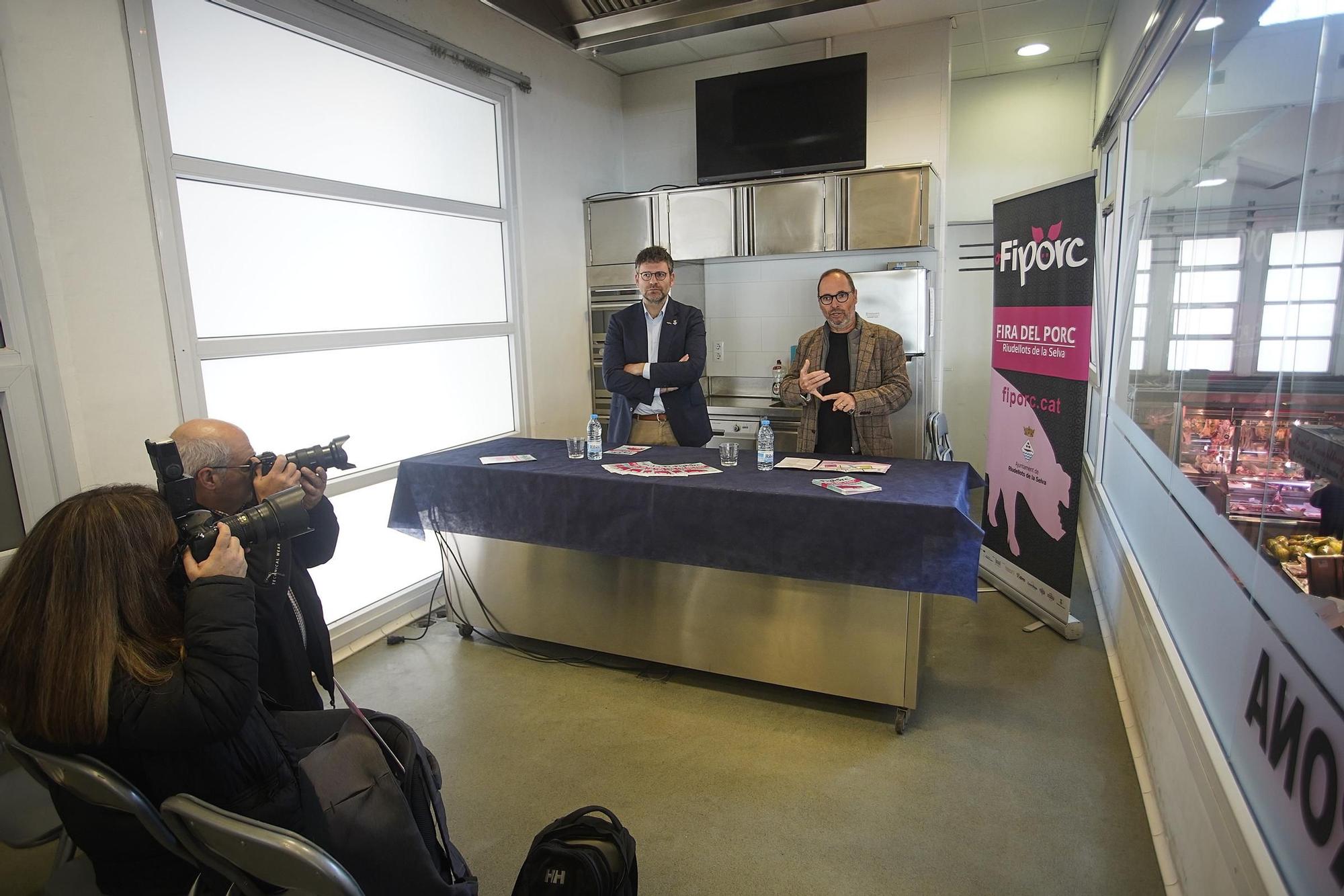 Presentació de FIPORC al Mercat del Lleó, a Girona.