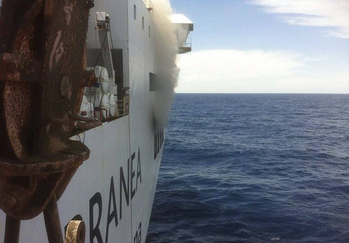 EVAC?AN POR UN INCENDIO UN FERRY QUE HAC?A LA RUTA PALMA-VALENCIA