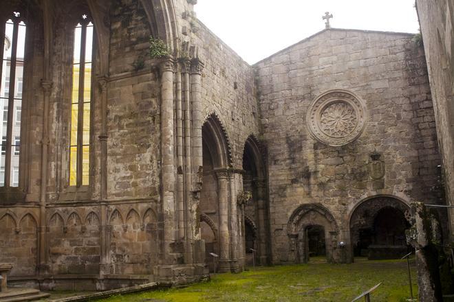 Ruinas de la iglesia del convento de Santo Domingo, en la ciudad de Pontevedra.