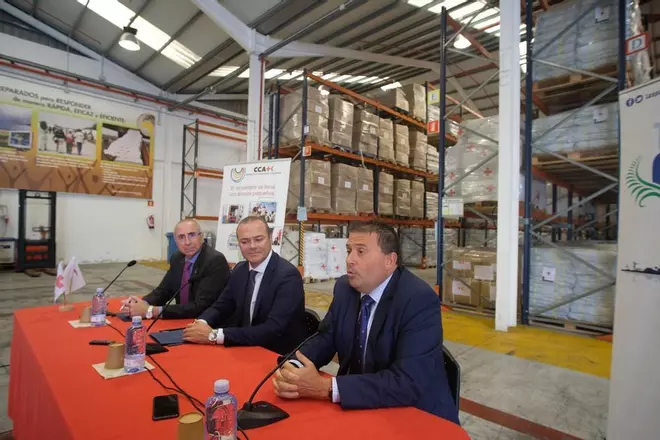 Firma del convenio de traslado del Centro Logístico de Cruz Roja