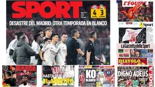 La frustración de la nueva debacle blanca, en las portadas de hoy