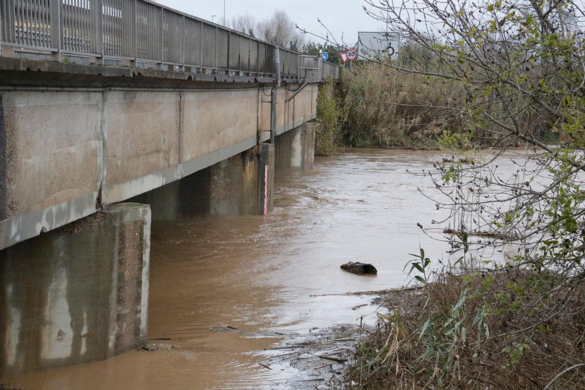 Nivell del riu Manol al seu pas pel Pont del Príncep