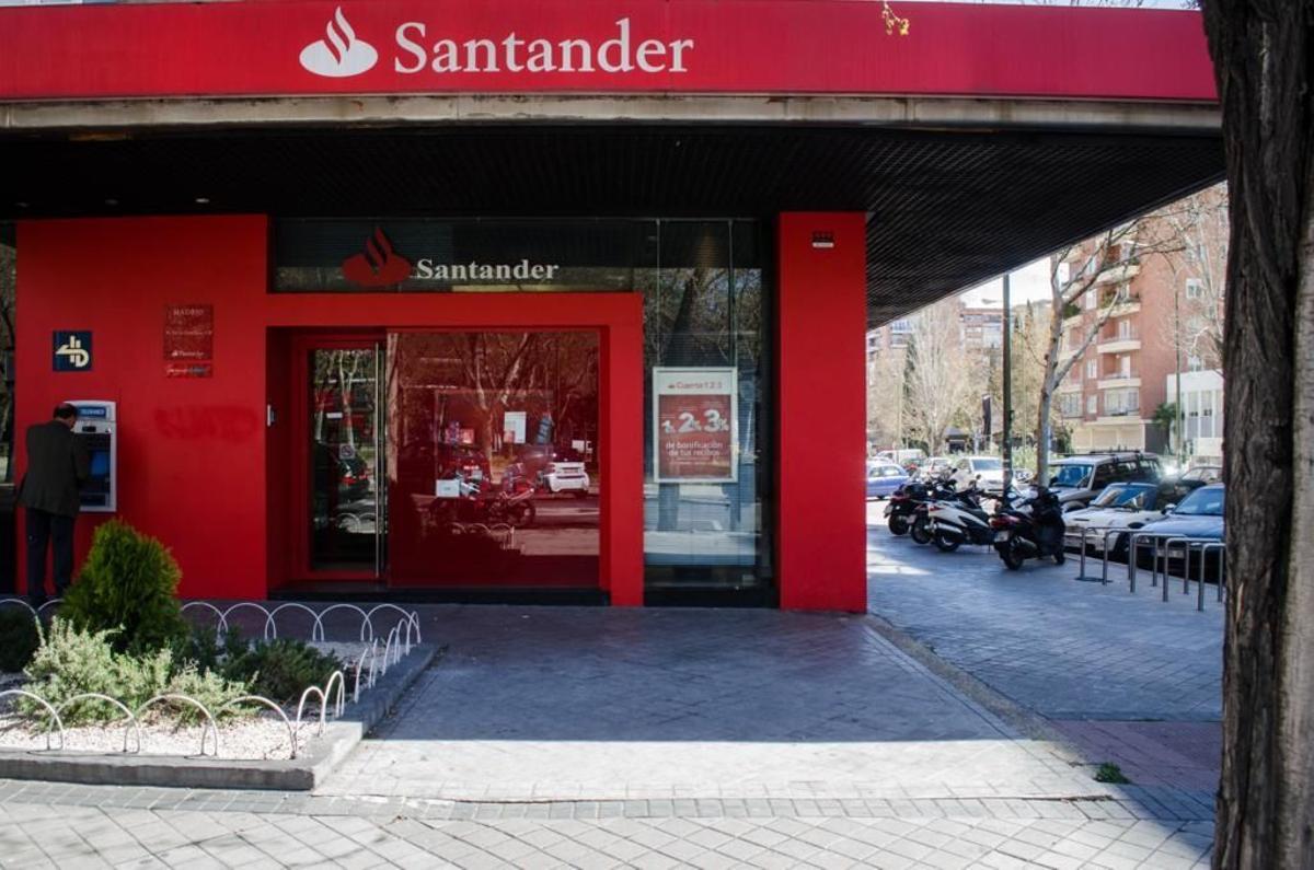 Una surcursal del Banco Santander