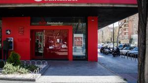 Una surcursal del Banco Santander