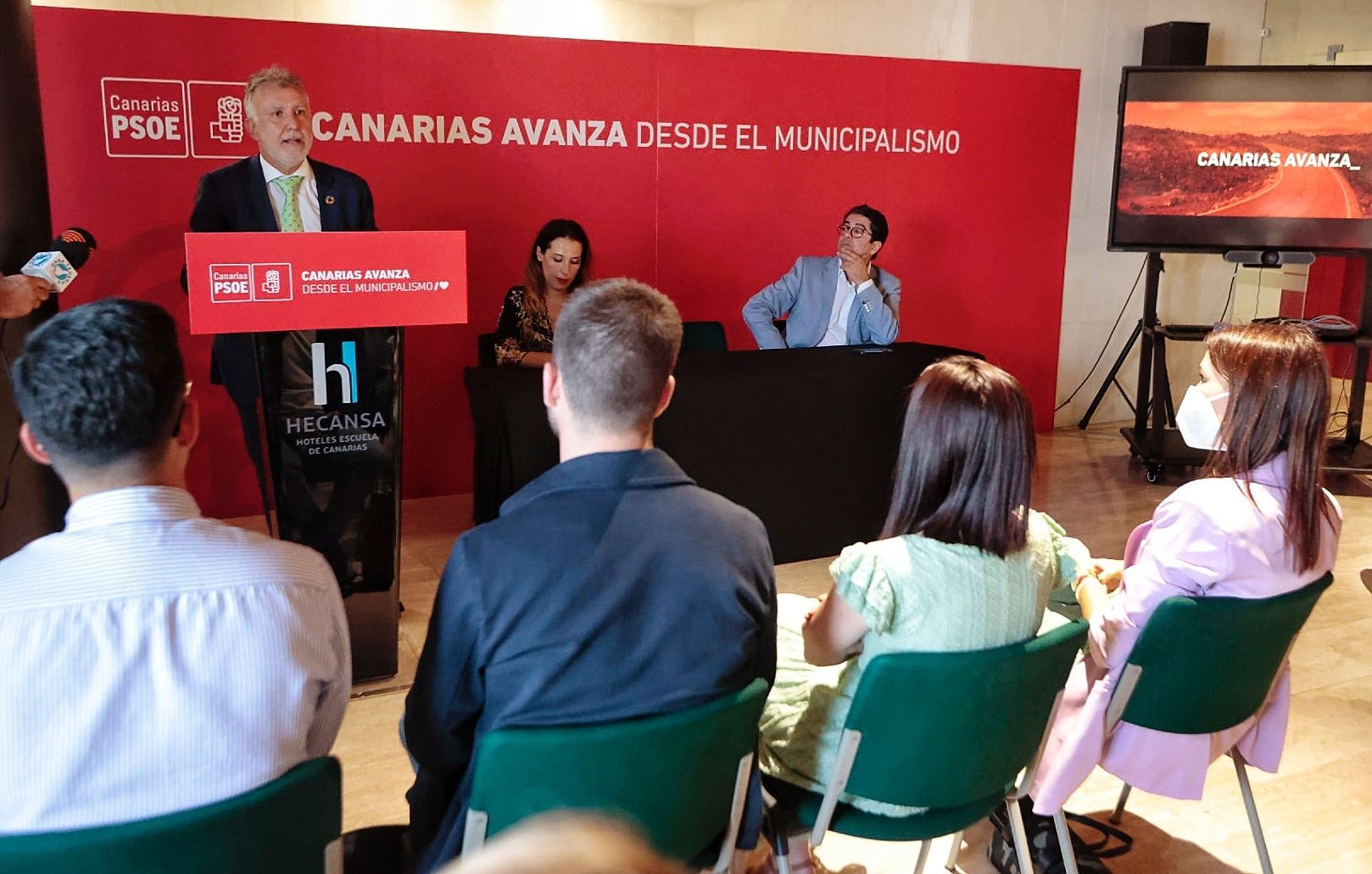 Encuentro de Ángel Víctor Torres y portavoces municipales del PSOE