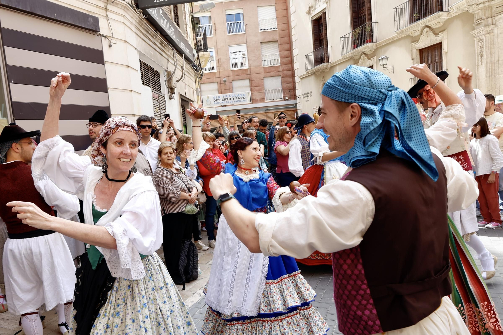 Ambiente en las calles de Murcia durante el Bando de la Huerta