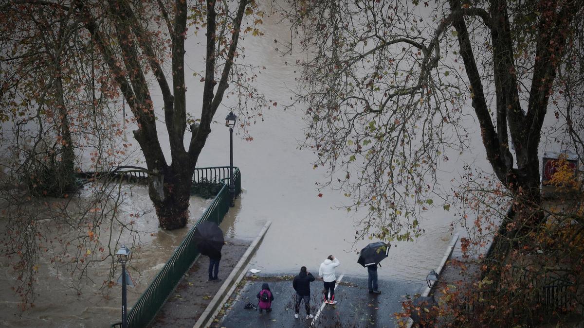 Preocupa la crecida del Ebro, que deja alguna inundación en Navarra