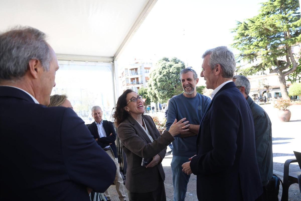 Alfonso Rueda en O Grove: una visita con mucha chicha política