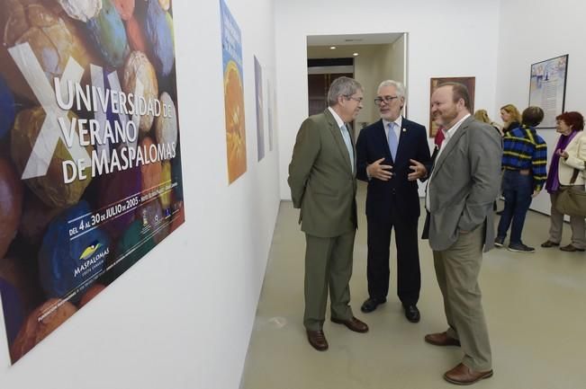 Inauguración de la exposición "25 años del campus Universidad de Verano de Maspalomas", en el Rectorado de la ULPGC.  Fotógrafo: Andrés Cruz