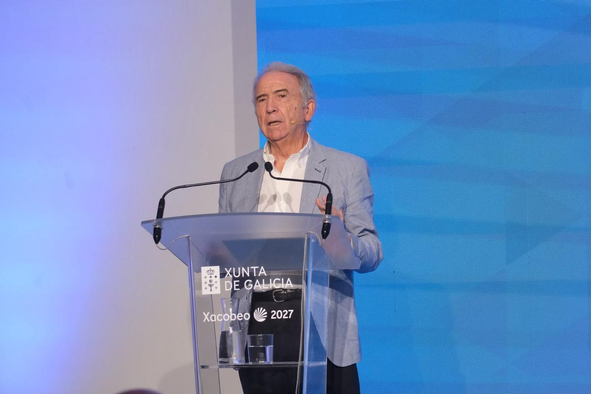 López Rupérez, durante su ponencia en Santiago este fin de semana